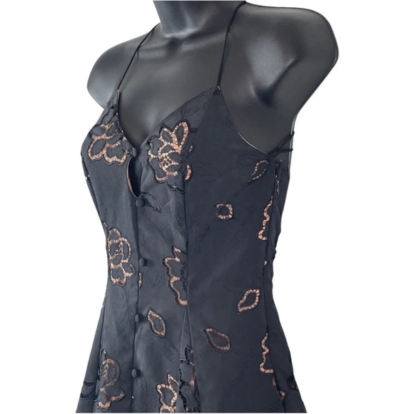 NWT For Love & Lemons Renee Mini Dress Black-XS RRP $242 - Picture 8 of 16